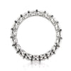 3.75ct Oval Cut Diamond Eternity Band in 18k White Gold