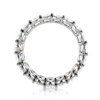3.75ct Oval Cut Diamond Eternity Band in 18k White Gold