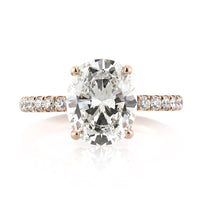3.55ct Oval Cut Diamond Engagement Ring