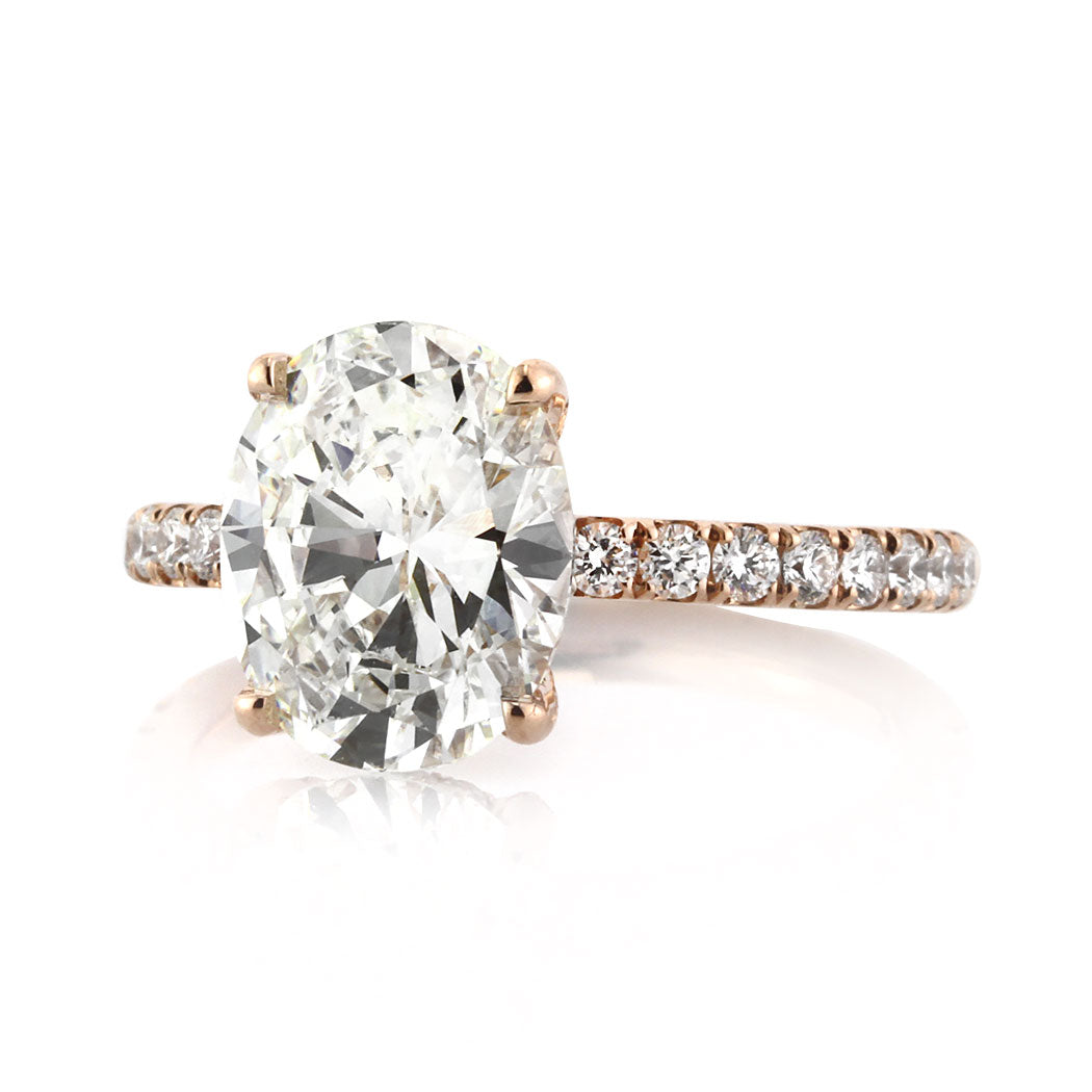 3.55ct Oval Cut Diamond Engagement Ring