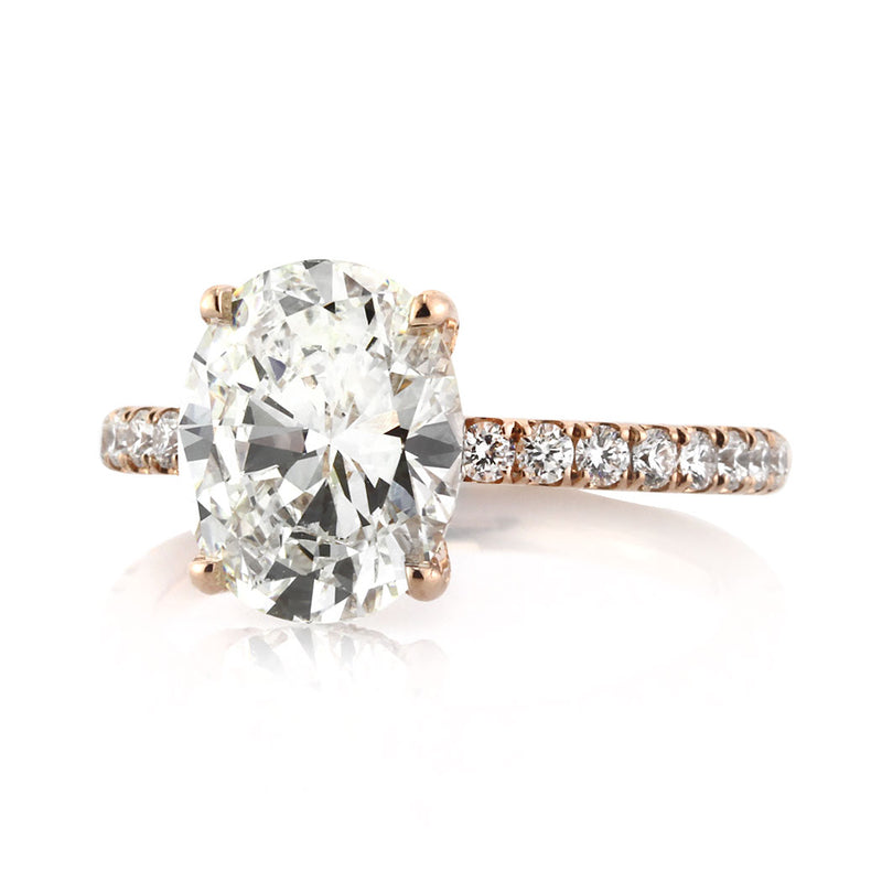 3.55ct Oval Cut Diamond Engagement Ring