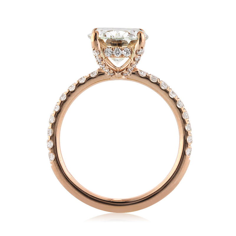 3.55ct Oval Cut Diamond Engagement Ring