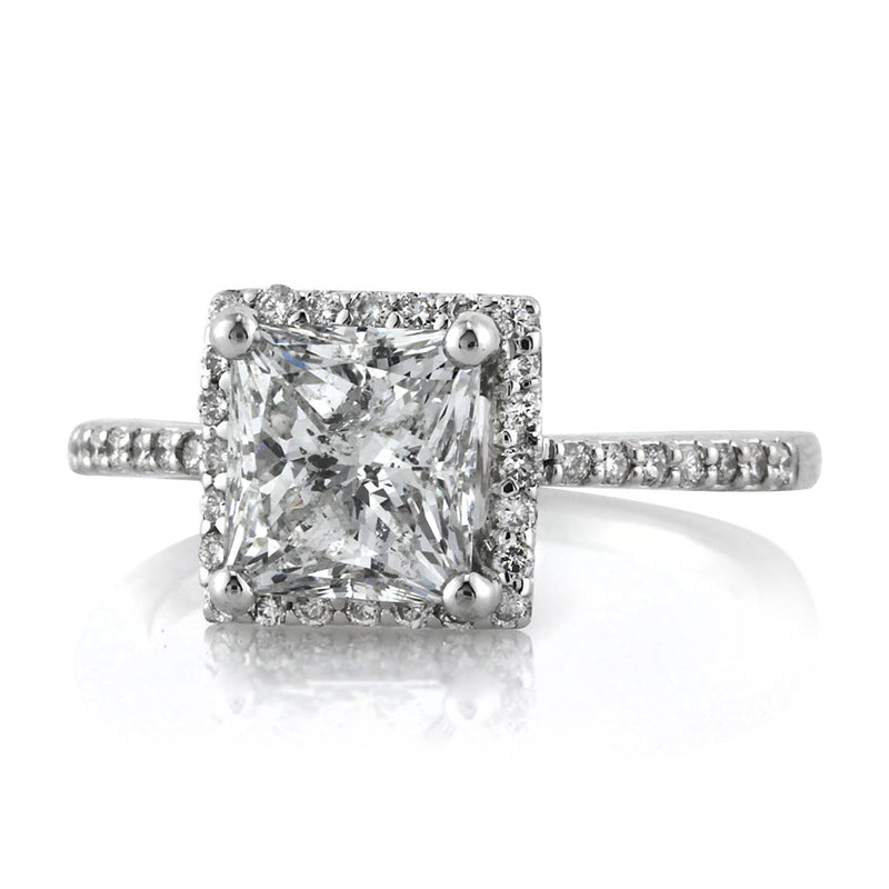 2.24ct Princess Cut Diamond Engagement Ring