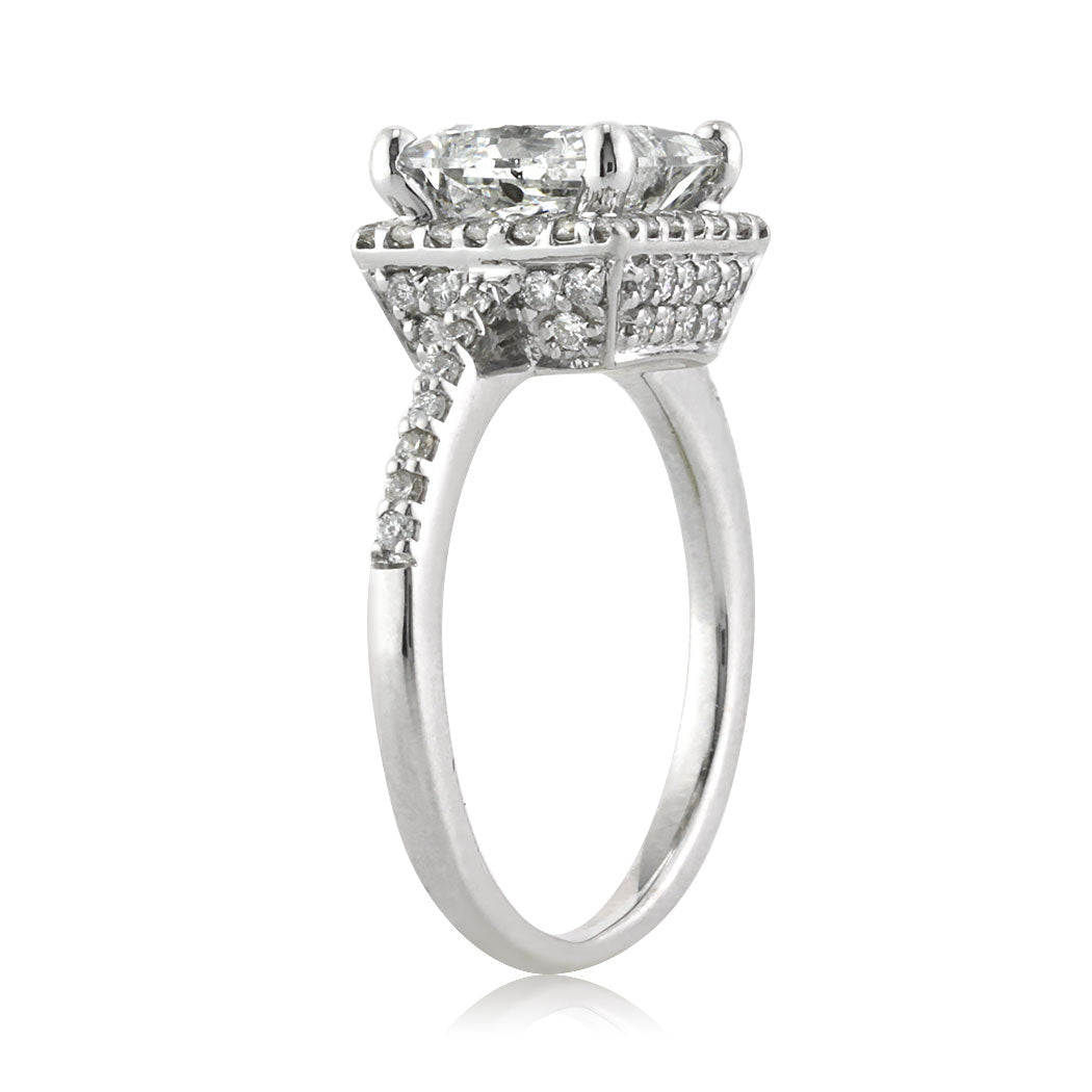 2.24ct Princess Cut Diamond Engagement Ring