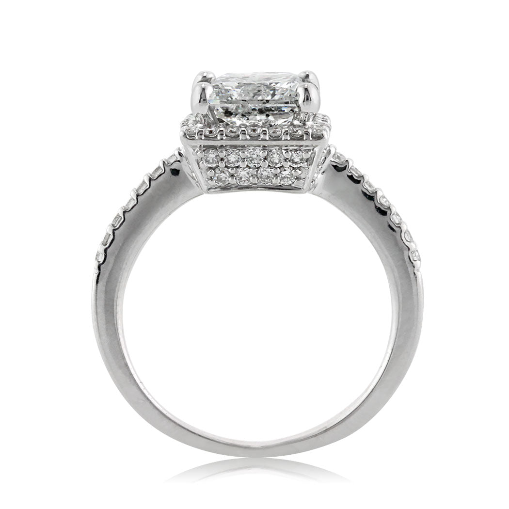 2.24ct Princess Cut Diamond Engagement Ring