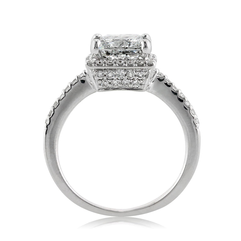 2.24ct Princess Cut Diamond Engagement Ring