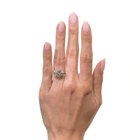 1.61ct Fancy Light Yellow Princess Cut Diamond Engagement Ring