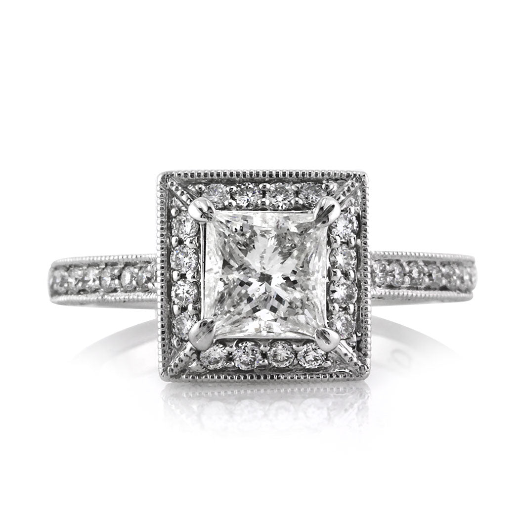 1.86ct Princess Cut Diamond Engagement Ring