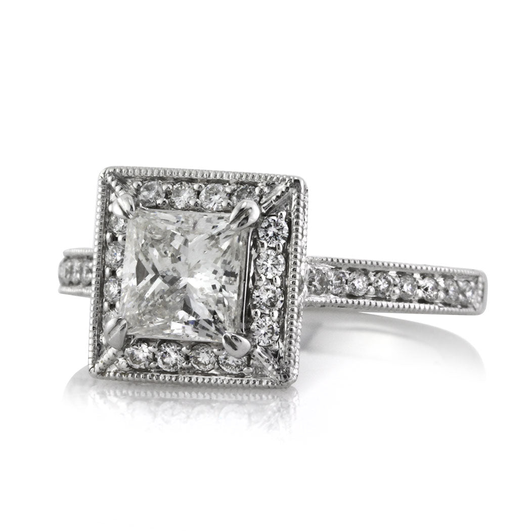 1.86ct Princess Cut Diamond Engagement Ring