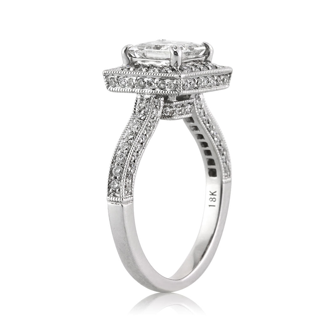 1.86ct Princess Cut Diamond Engagement Ring