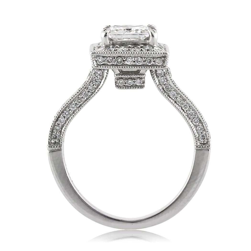 1.86ct Princess Cut Diamond Engagement Ring