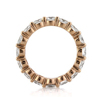 3.90ct Round Brilliant Cut Diamond Eternity Band in 18k Rose Gold