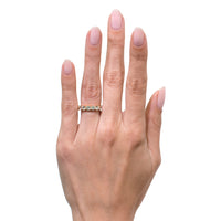 4.00ct Round Brilliant Cut Diamond Eternity Band in 18k Rose Gold