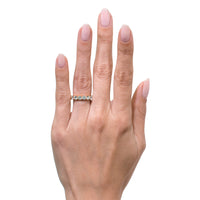 3.90ct Round Brilliant Cut Diamond Eternity Band in 18k Rose Gold