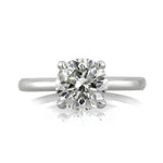 2.21ct Round Brilliant Cut Diamond Solitaire Engagement Ring