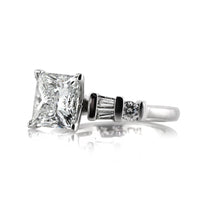 2.42ct Princess Cut Diamond Engagement Ring