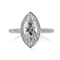3.01ct Marquise Cut Diamond Engagement Ring