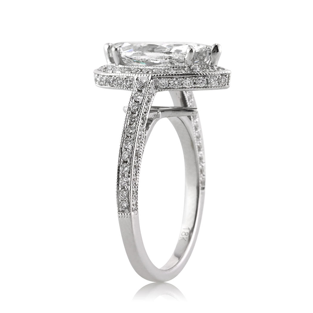 3.01ct Marquise Cut Diamond Engagement Ring
