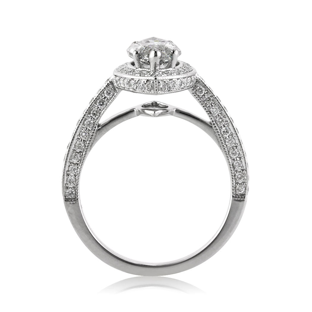 3.01ct Marquise Cut Diamond Engagement Ring