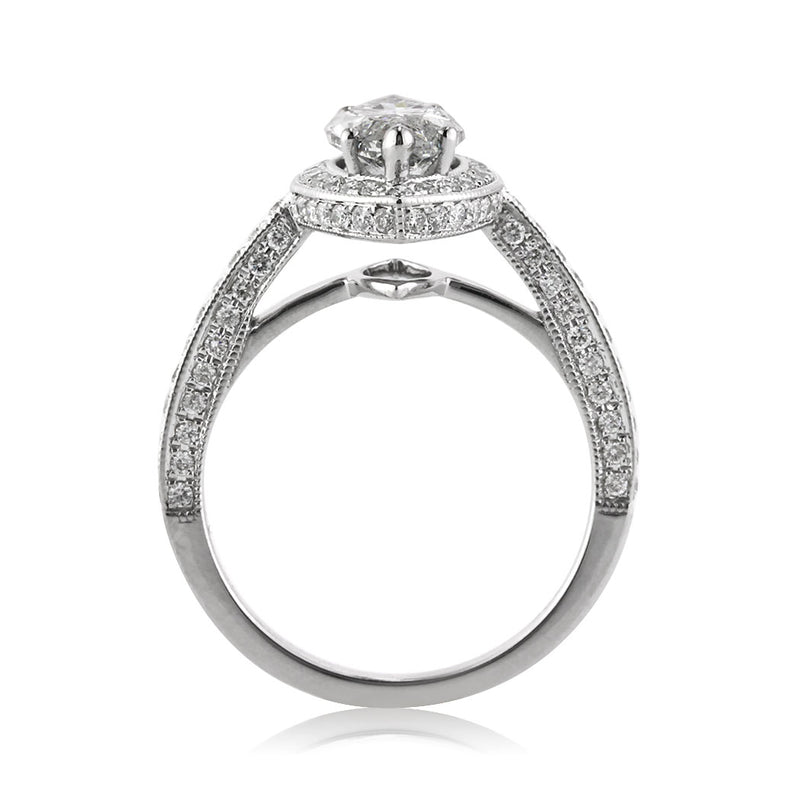 3.01ct Marquise Cut Diamond Engagement Ring