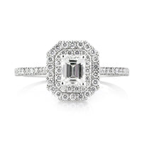 1.16ct Emerald Cut Diamond Engagement Ring