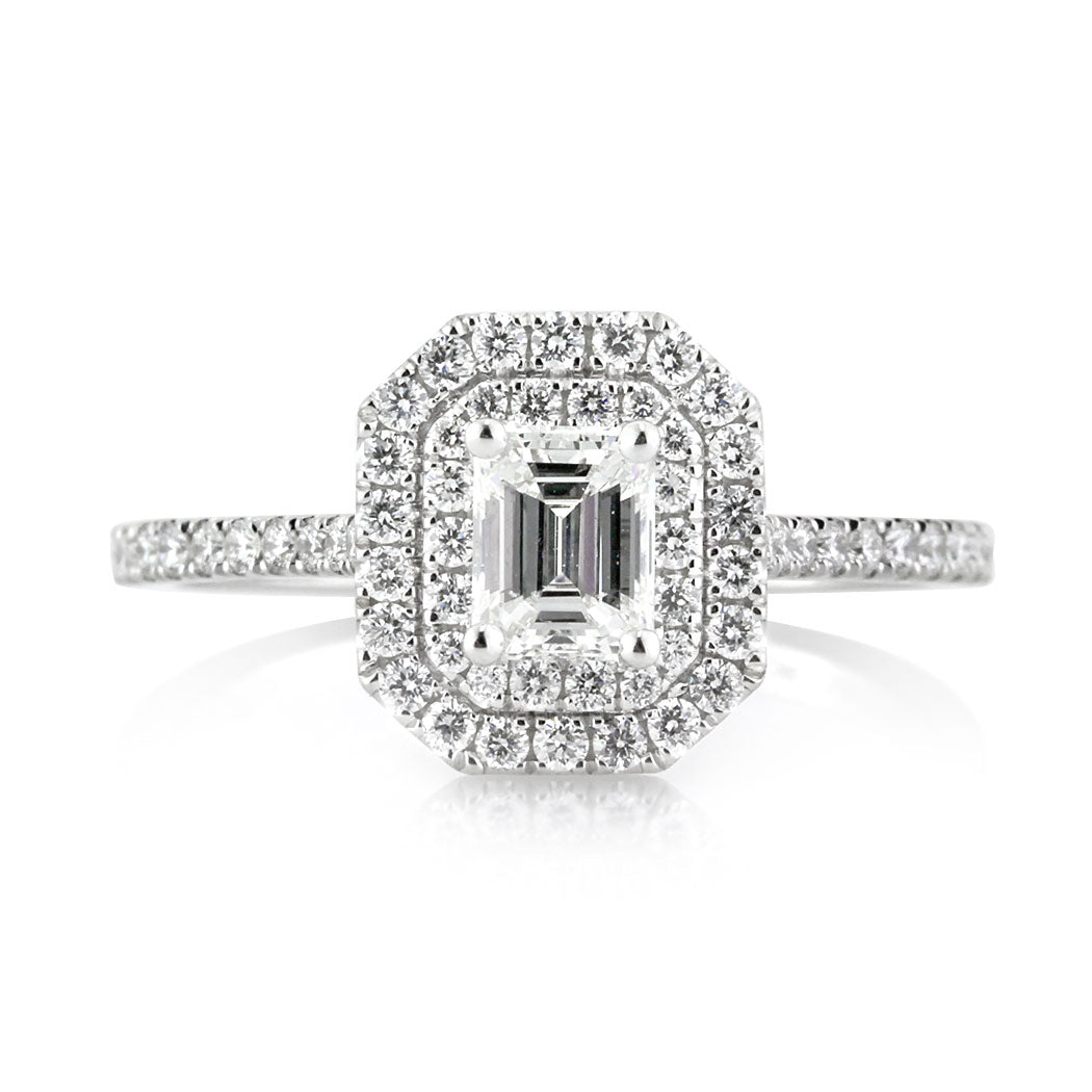1.16ct Emerald Cut Diamond Engagement Ring