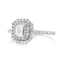 1.16ct Emerald Cut Diamond Engagement Ring