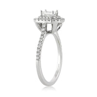 1.16ct Emerald Cut Diamond Engagement Ring