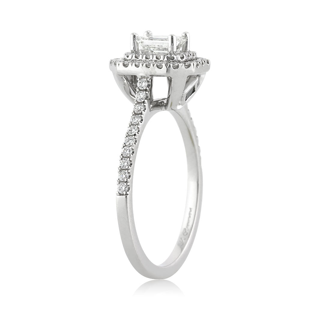 1.16ct Emerald Cut Diamond Engagement Ring