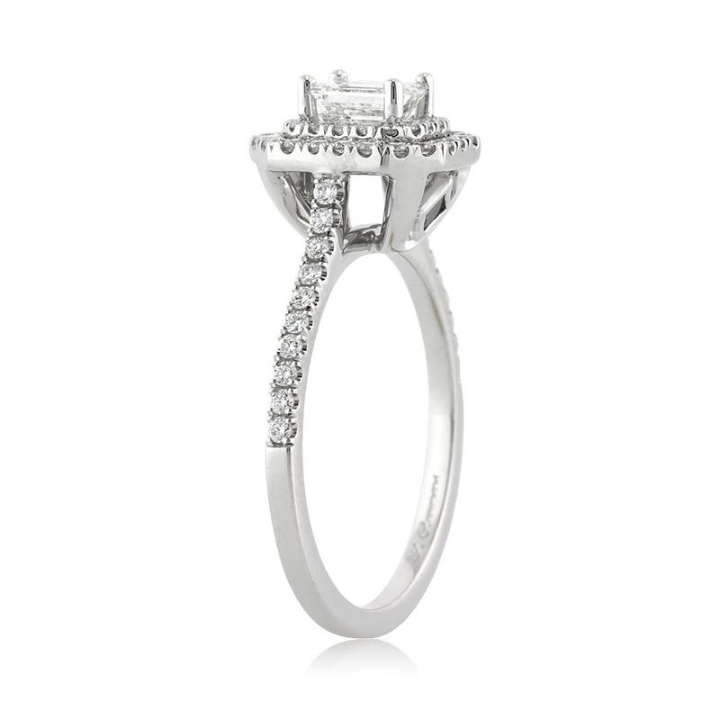 1.16ct Emerald Cut Diamond Engagement Ring