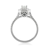 1.16ct Emerald Cut Diamond Engagement Ring
