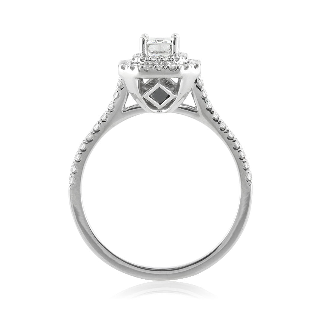 1.16ct Emerald Cut Diamond Engagement Ring