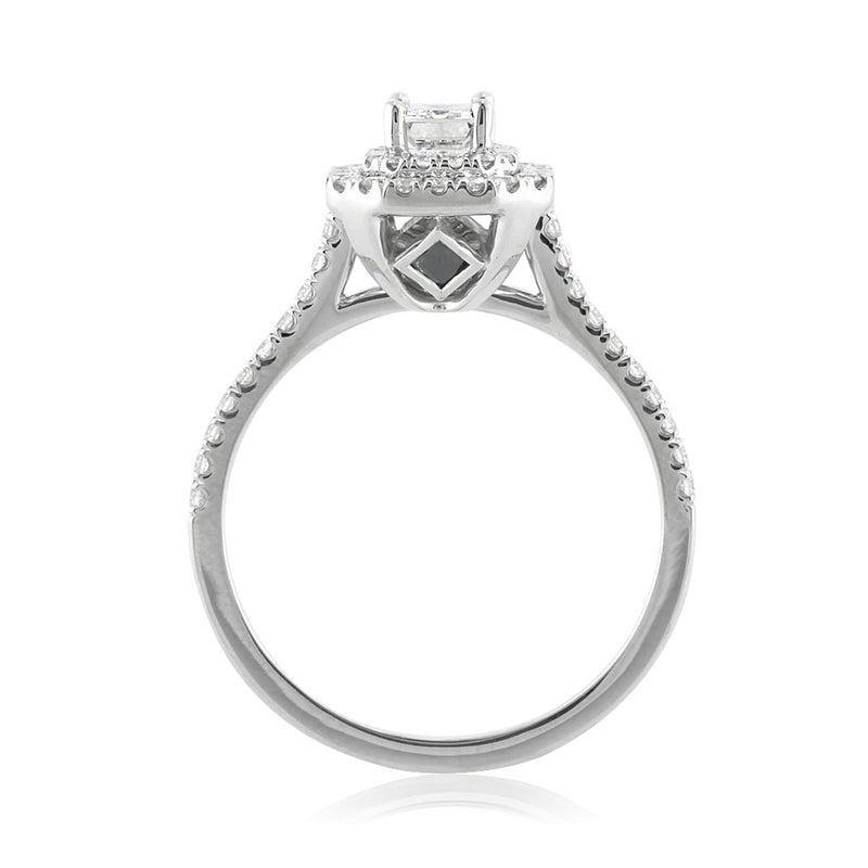 1.16ct Emerald Cut Diamond Engagement Ring