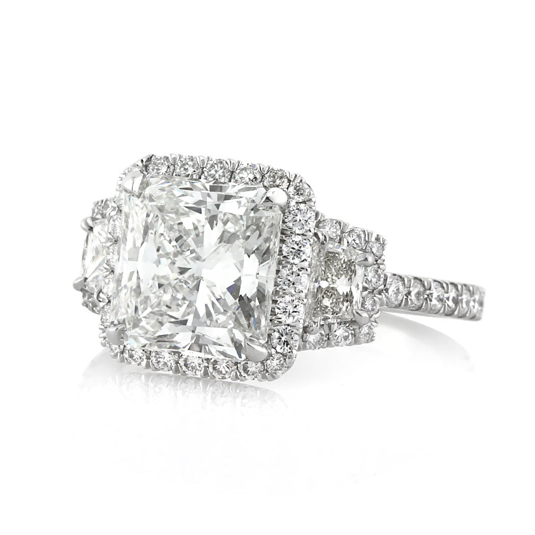 4.02ct Radiant Cut Diamond Engagement Ring