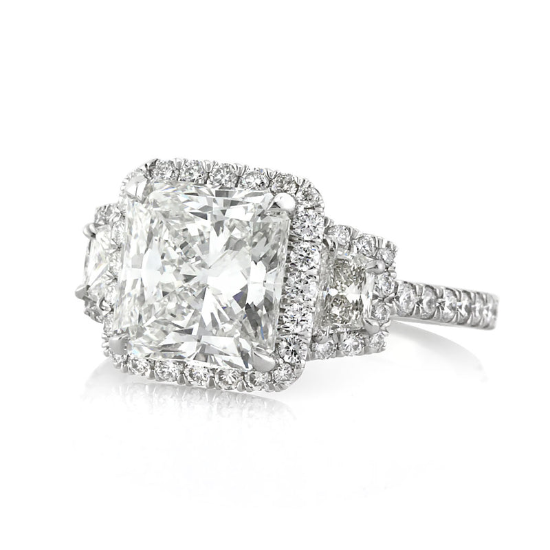 4.02ct Radiant Cut Diamond Engagement Ring