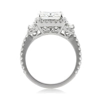4.02ct Radiant Cut Diamond Engagement Ring