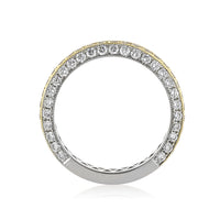 1.50ct Fancy Yellow Round Brilliant Cut Diamond Wedding Band