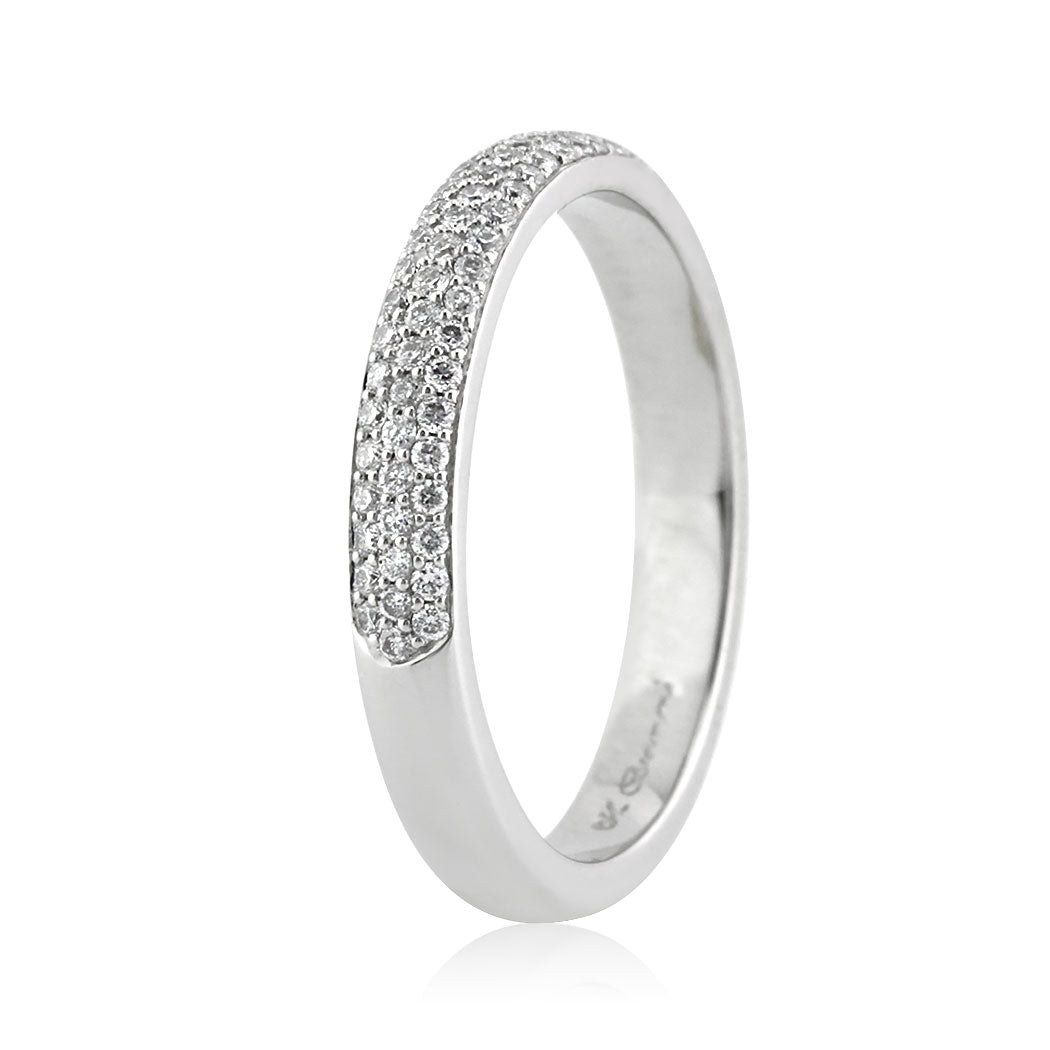 0.40ct Round Brilliant Cut Diamond Wedding Band in Platinum