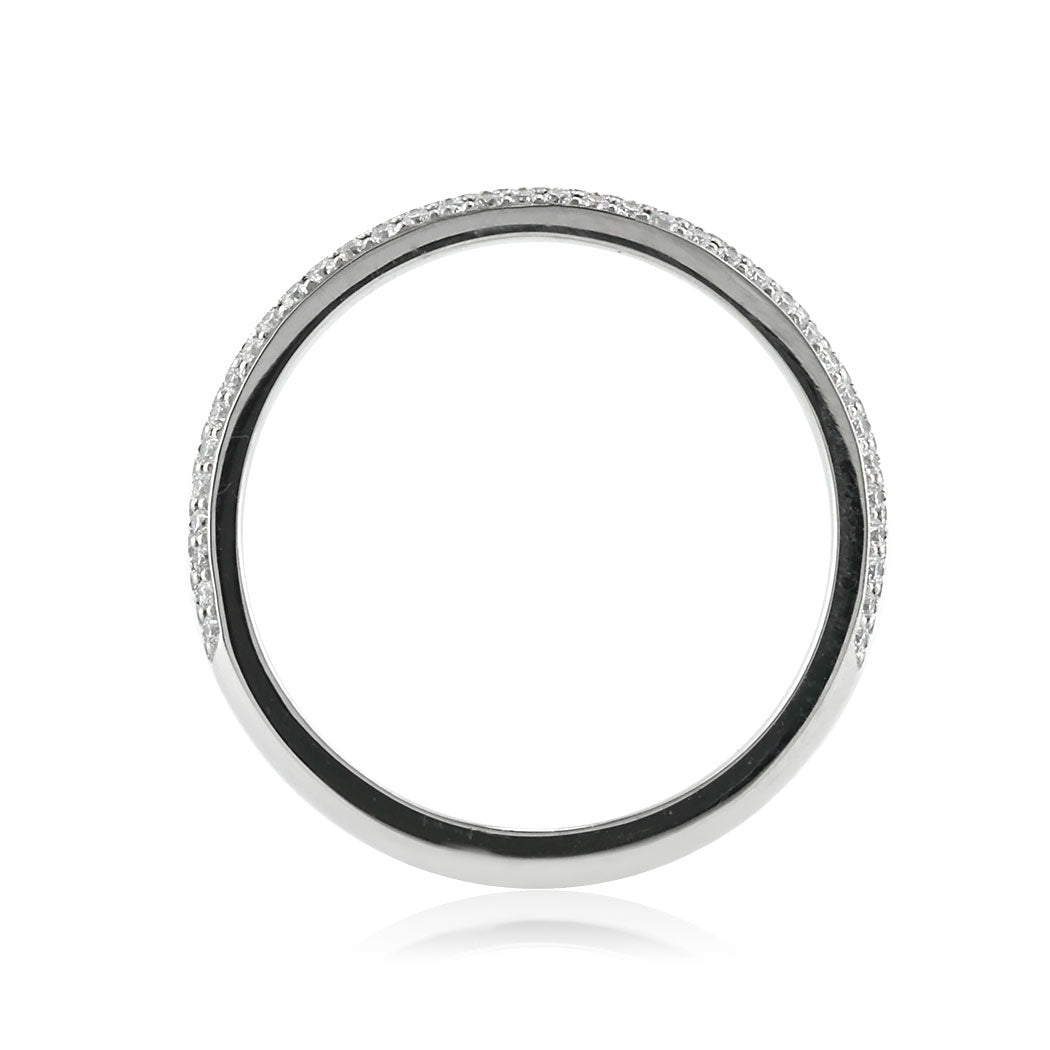 0.40ct Round Brilliant Cut Diamond Wedding Band in Platinum