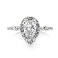 1.40ct Pear Shaped Diamond Engagement Ring