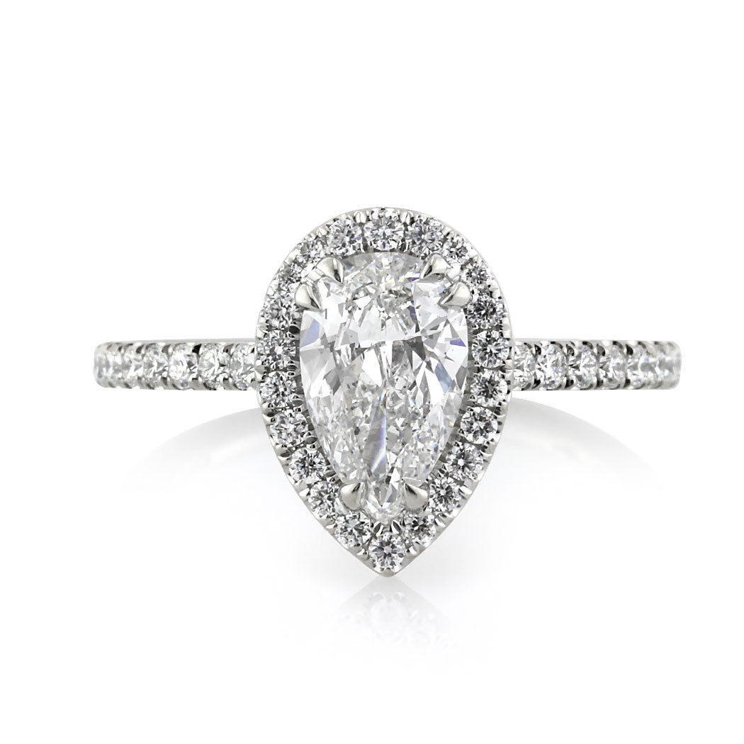 1.40ct Pear Shaped Diamond Engagement Ring