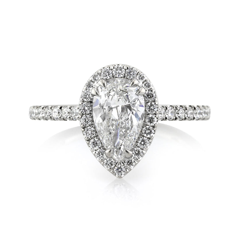 1.40ct Pear Shaped Diamond Engagement Ring