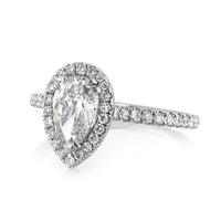 1.40ct Pear Shaped Diamond Engagement Ring