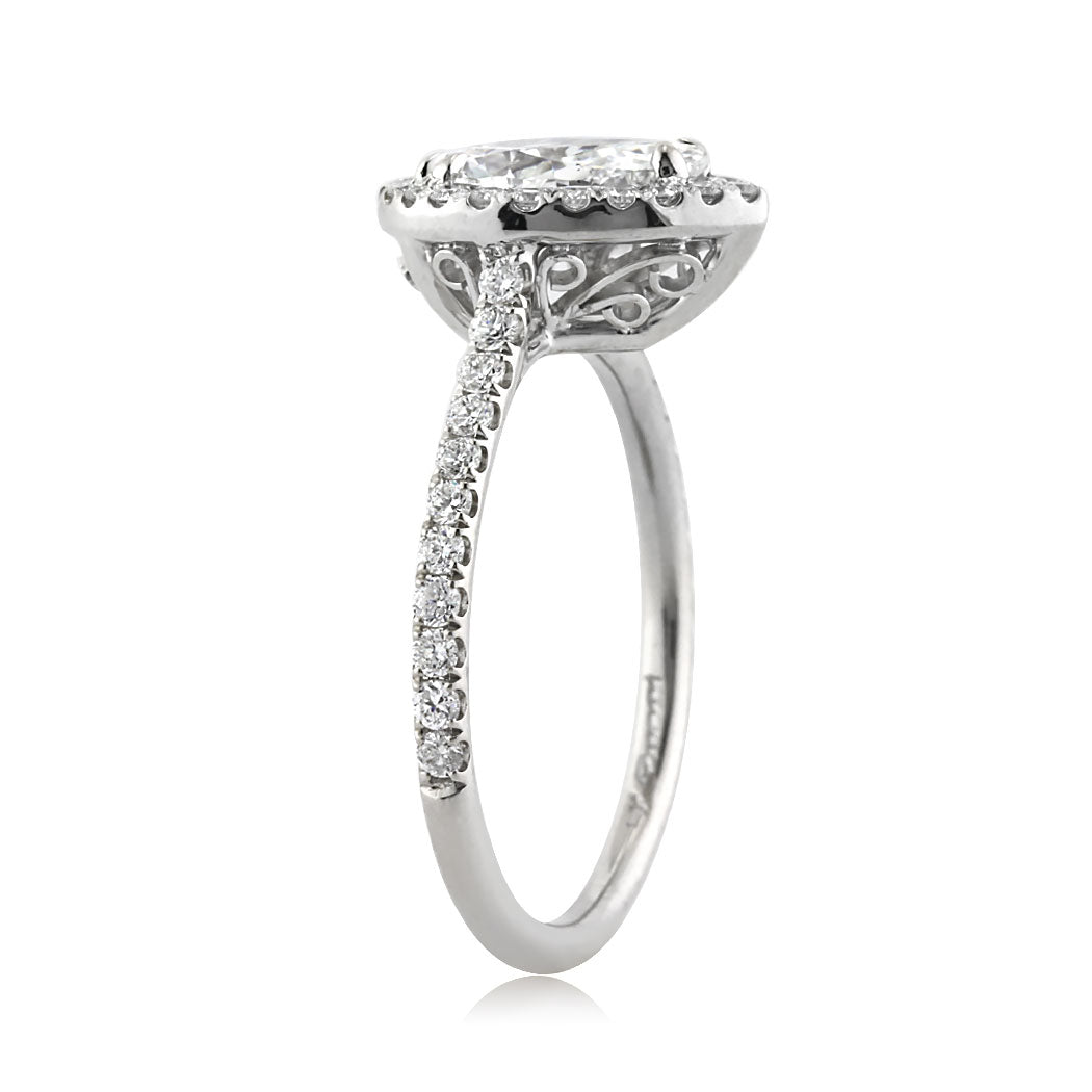 1.40ct Pear Shaped Diamond Engagement Ring