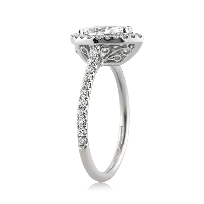 1.40ct Pear Shaped Diamond Engagement Ring