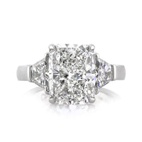 5.42ct Radiant Cut Diamond Engagement Ring