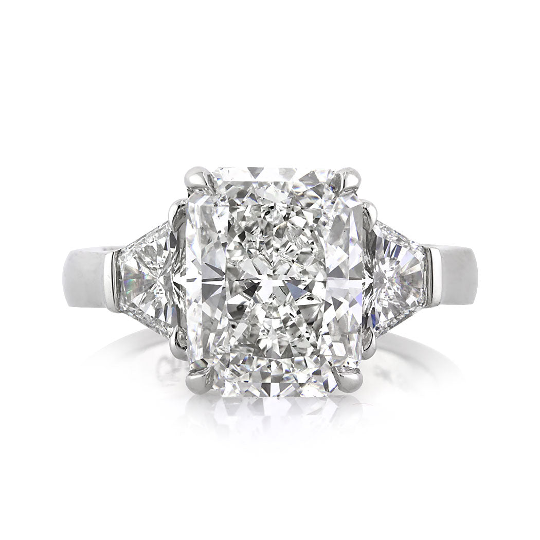 5.42ct Radiant Cut Diamond Engagement Ring