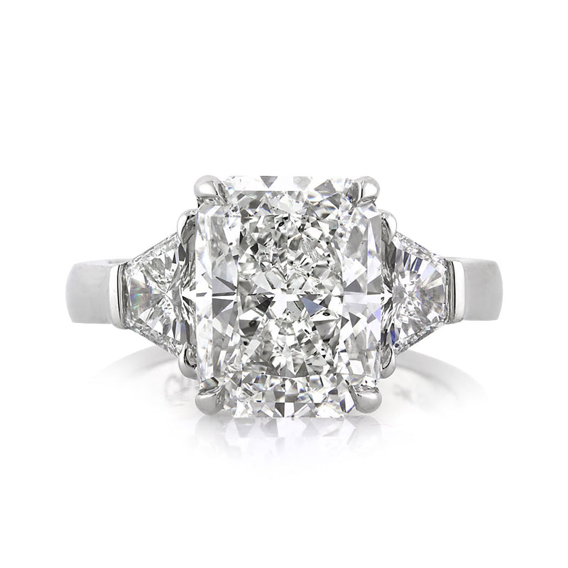 5.42ct Radiant Cut Diamond Engagement Ring