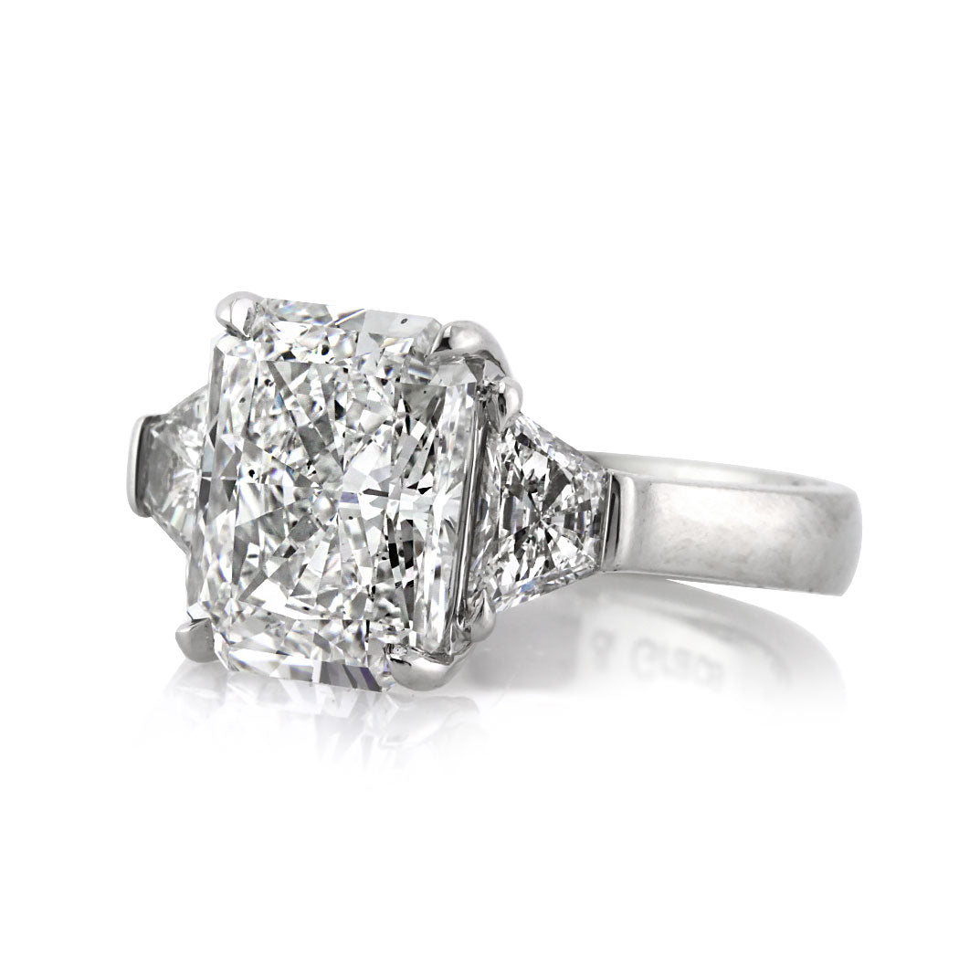 5.42ct Radiant Cut Diamond Engagement Ring