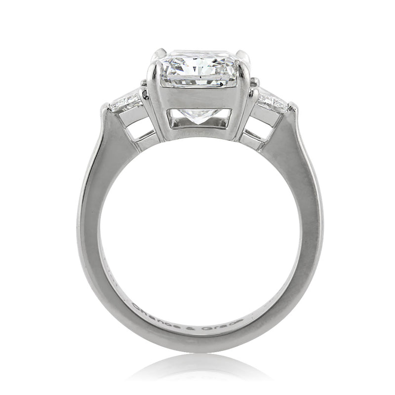 5.42ct Radiant Cut Diamond Engagement Ring